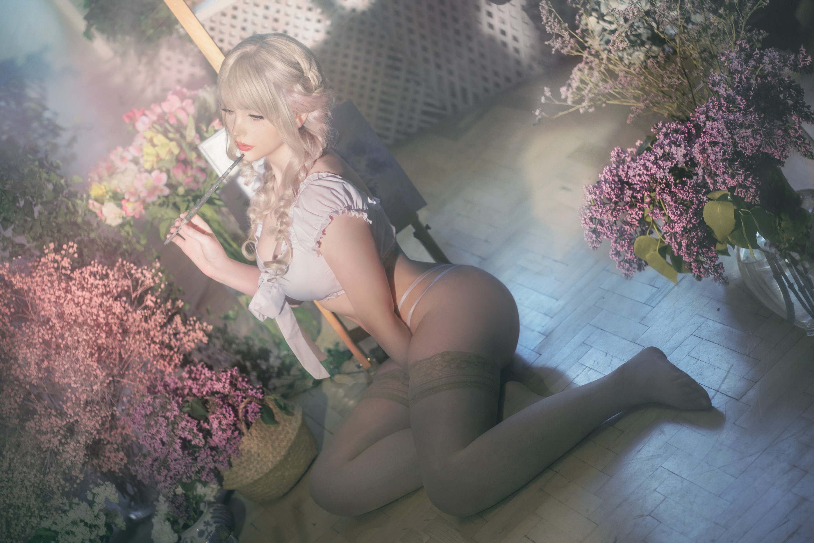 图片[1]-Sayathefox – NO.030 Painter [15P]-XikXak